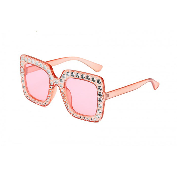 Wholesale Sunglasses Diamond Plated Large Frame Glasses Square Sunglasses Street Photography Trendy Glasses Personality