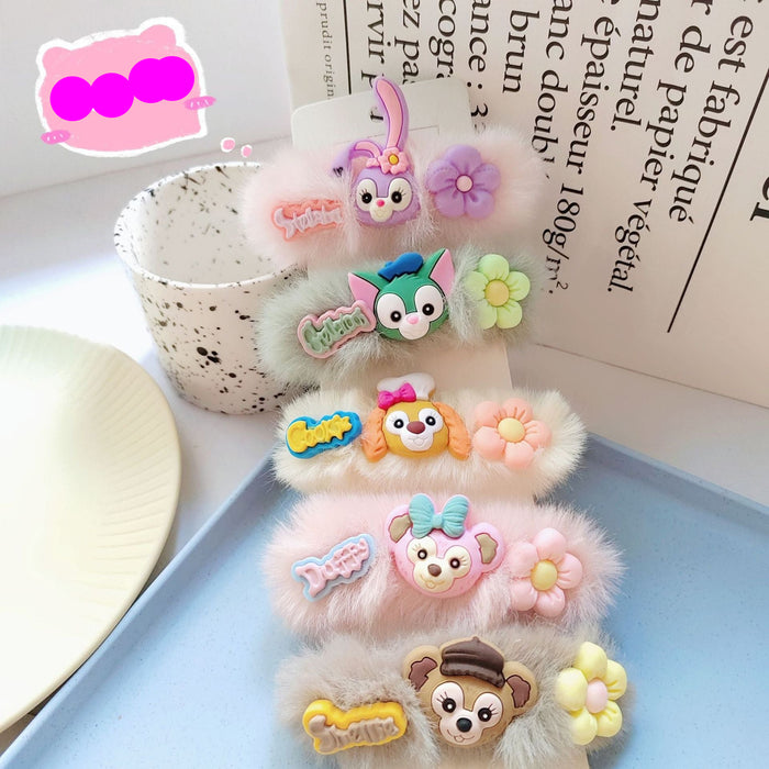 Wholesale Cute cartoon plush hair scrunchies