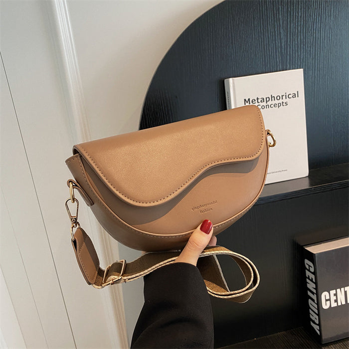 Wholesale New Single Shoulder Crossbody Bag Fashion Small Square Bag Wide Shoulder Strap Single Shoulder Bag