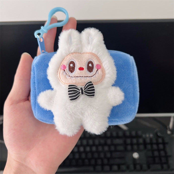 Wholesale Cute plush doll coin purse keychain Handbags