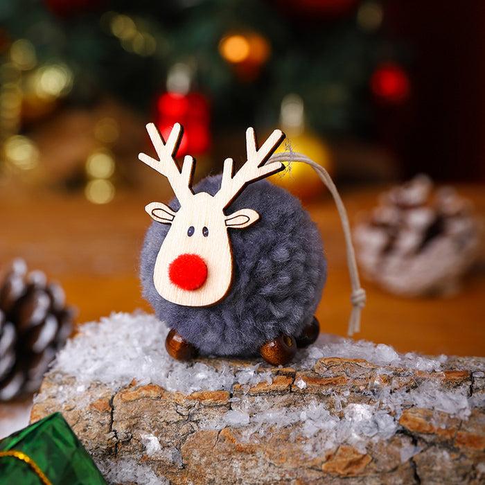 Wholesale Christmas Decoration Pendant Wool Felt Deer Pendant Christmas Tree Pendant Accessories Gift