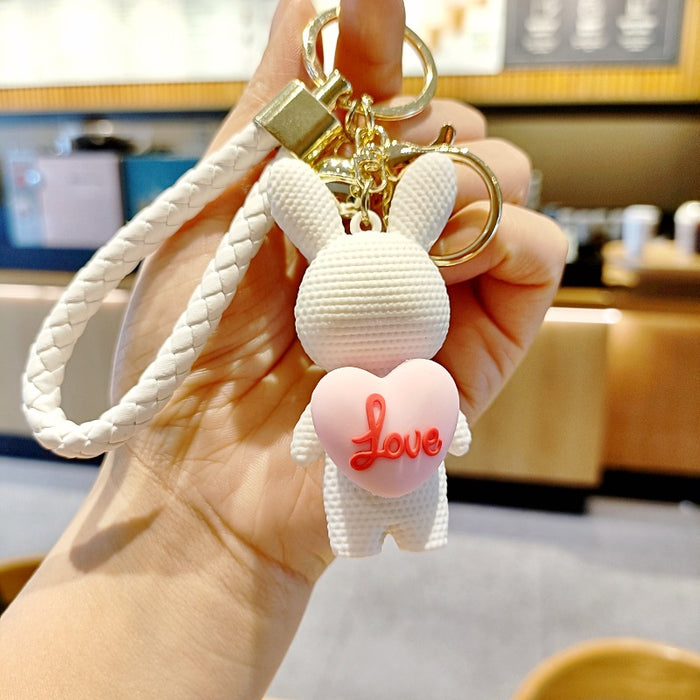 Wholesale PVC Wool Animal Keychain JDC-KC-MingT127