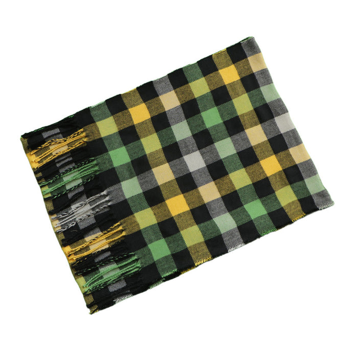 Wholesale  Casual Brushed Thick British Plaid Long