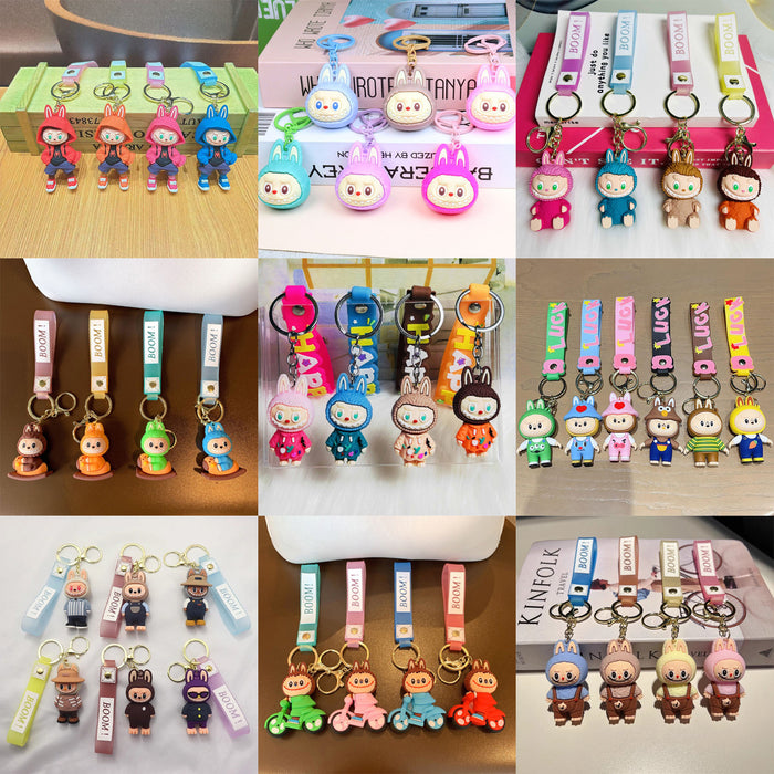 Wholesale Cartoon Loving Little Sheep Keychain Pendant,  Cute Student Bag Pendant,  Couple Style Small Gift Stall
