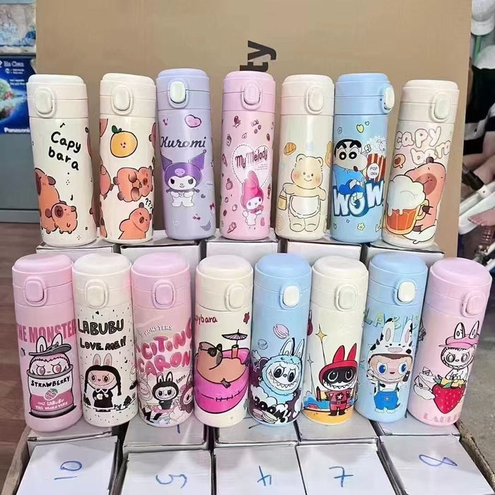 Wholesale Thermos Cup Stainless Steel Bouncing Cup Cute Cartoon Student Water Cup