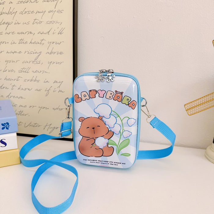 Wholesale Parent-child shoulder bag,  fashionable mobile phone bag fresh and sweet cartoon children' s shoulder messenger bag