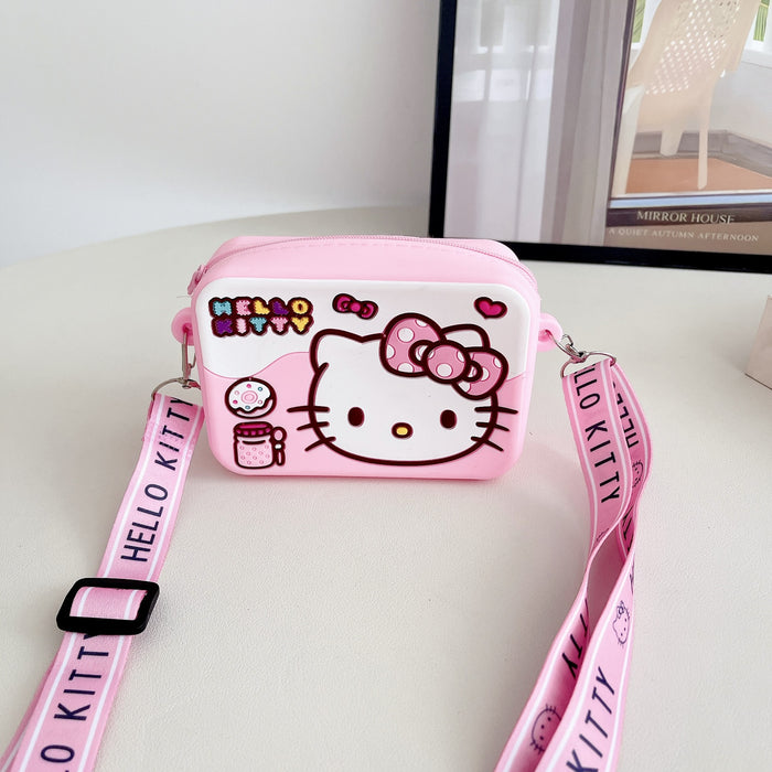 Wholesale Children' s Crossbody Bag Silicone Coin Purse Mini Wallet