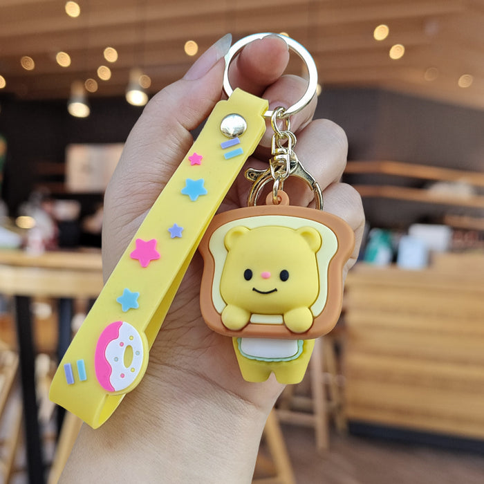 Wholesale Cartoon Silicone Doll Keychain JDC-KC-ZhuoRan022