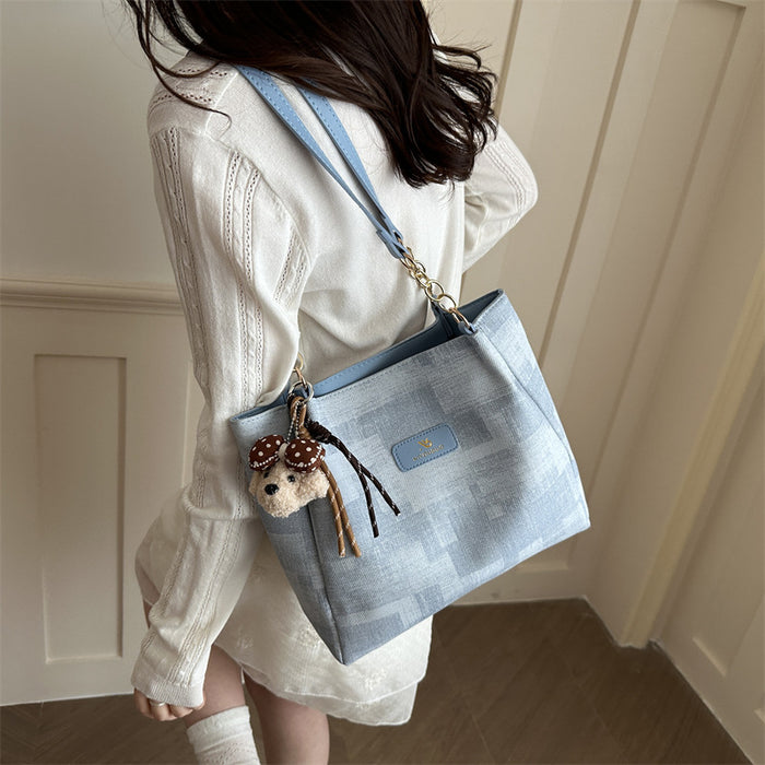Wholesale Urban Simplicity Tote Bag - Fashion Pu Shoulder Bag for Women Daily Matching Accessory