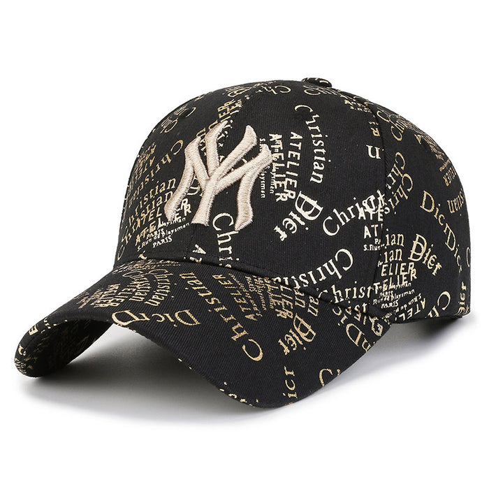 Wholesale Graffiti Printed Embroidered Cotton Polyester Ball Hats JDC-FH-Yiding001