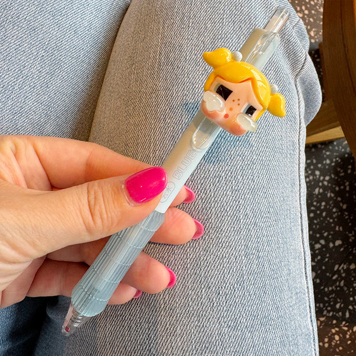 Wholesale Cute creative gel pen with push-button popular on the internet,  large capacity for students