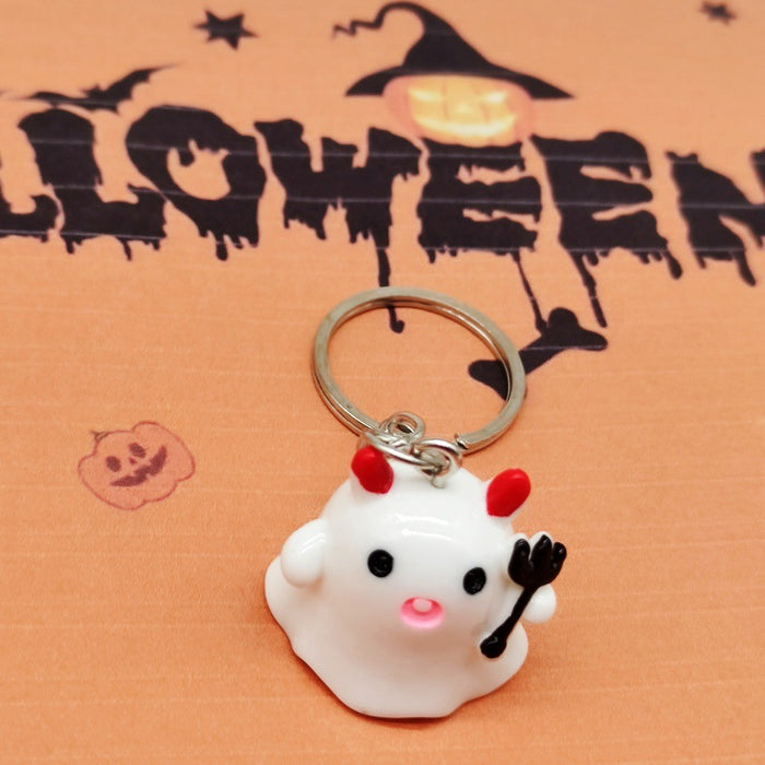 Wholesale 10PCS Halloween 3D Cartoon Resin Keychain JDC-KC-TYS017