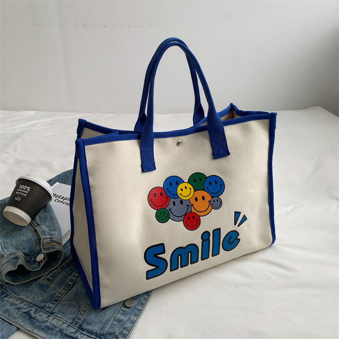 Wholesale Canvas Simple Casual Tote Bag  JDC-HB-YuanDuo018