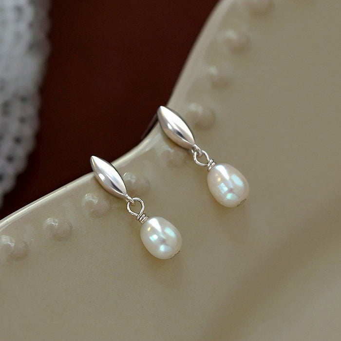 Wholesale Brushed Water Drop Flower Earrings for Women