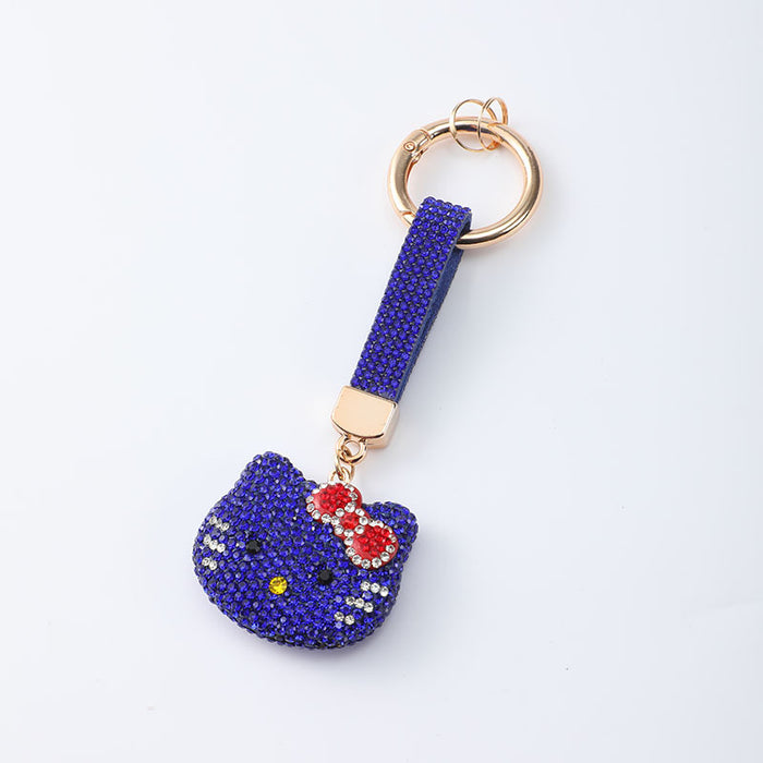 Wholesale Stylish and cute cartoon cat car keychain