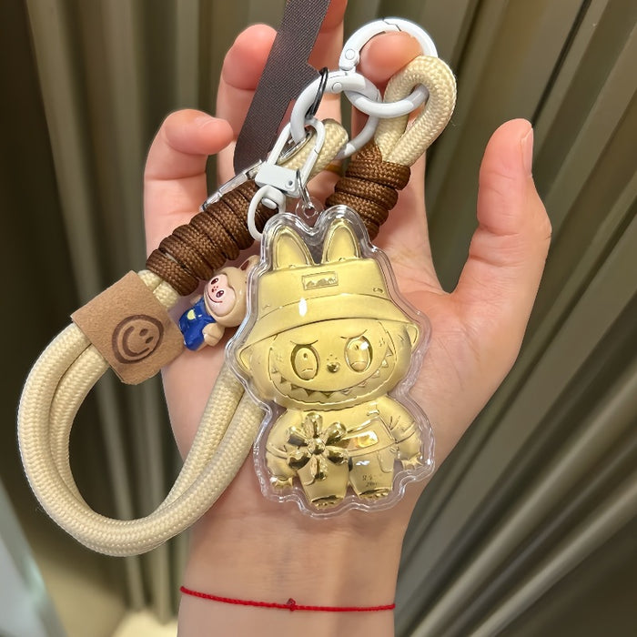 Wholesale Gold-colored cute cartoon keychain