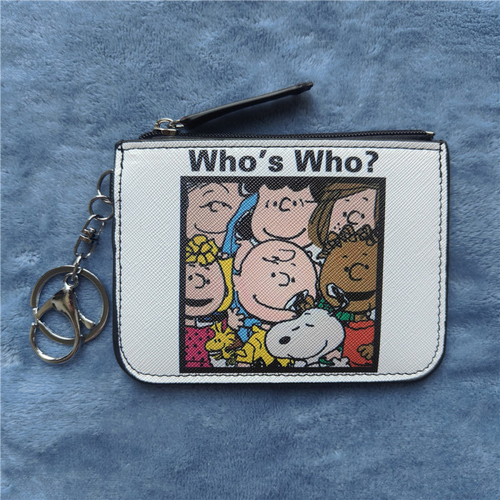 Wholesale Student Cartoon Leather Wallet with Keychain
