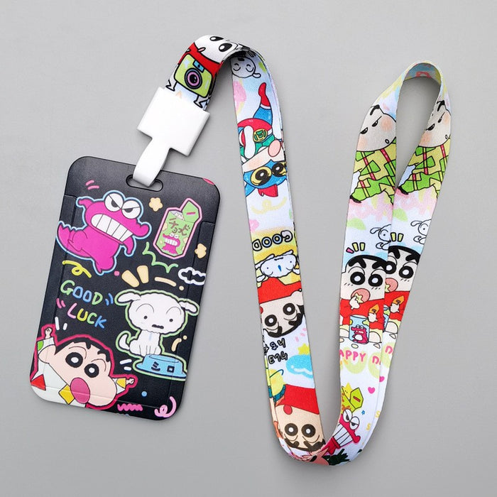 Wholesale Trendy Plastic Cartoon Card Holder With Lanyard Student ID Badge Gift