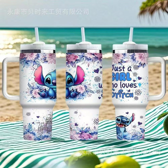 Wholesale 40oz tumbler ice bullies cup Portable insulated mug with handle