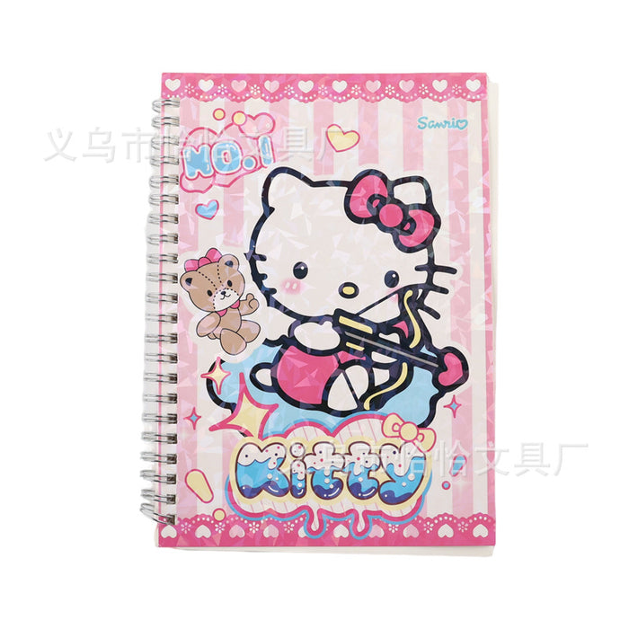 Wholesale 4pcs Cartoon A5 Spiral Creative Daily Notebook