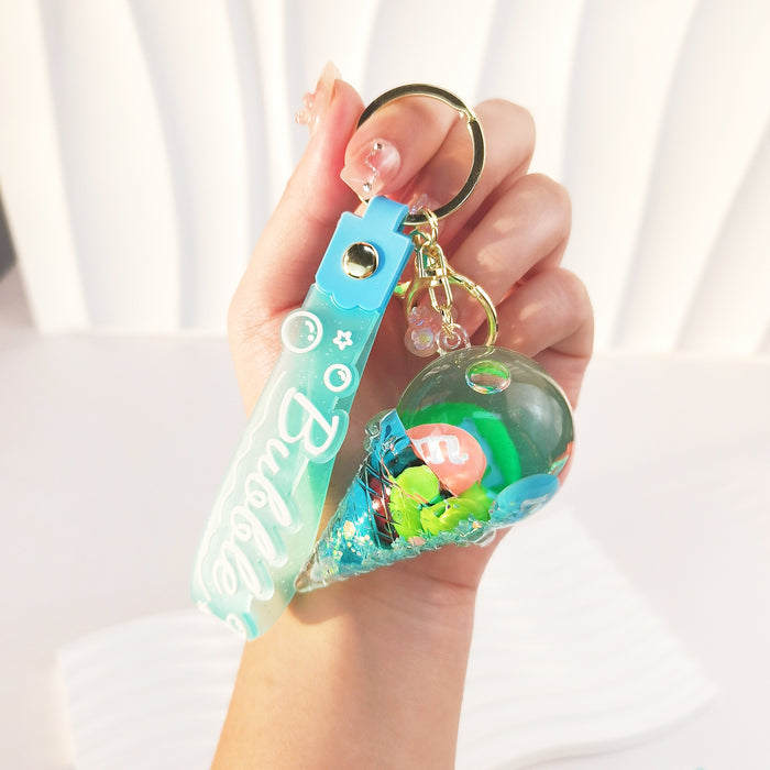 Wholesale Acrylic Oil Keychain JDC-KC-ShiH003