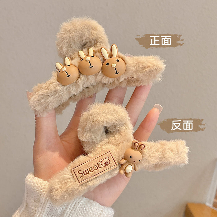 Wholesale Autumn and Winter Plush Grab Clip Large Size JDC-HC-DF002