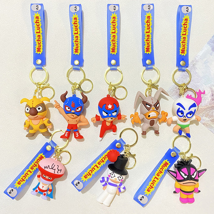 Wholesale PVC Cartoon Doll Keychain JDC-KC-WuYi118