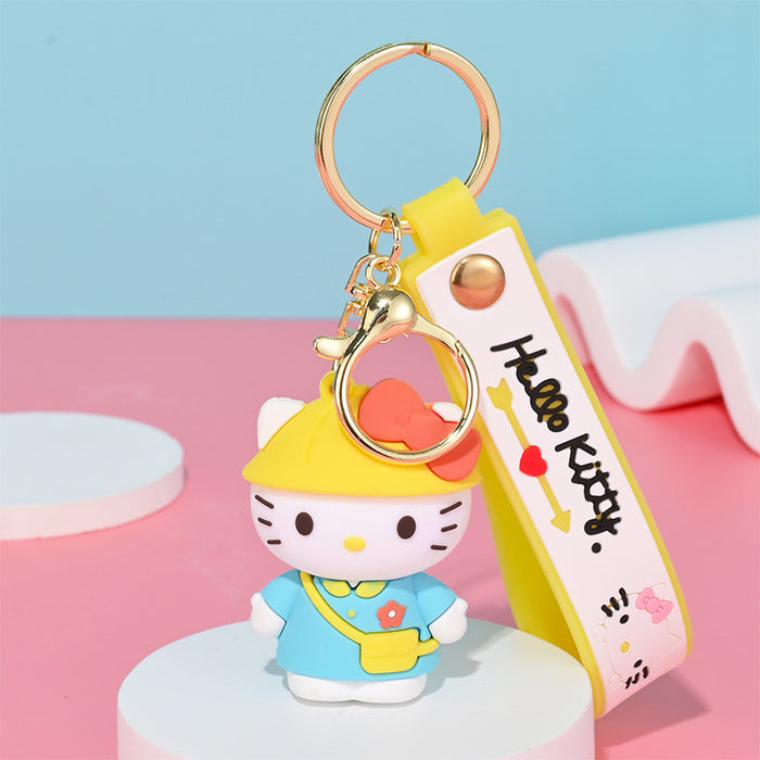 Wholesale Cartoon Doll Silicone Keychain JDC-KC-HongSheng009