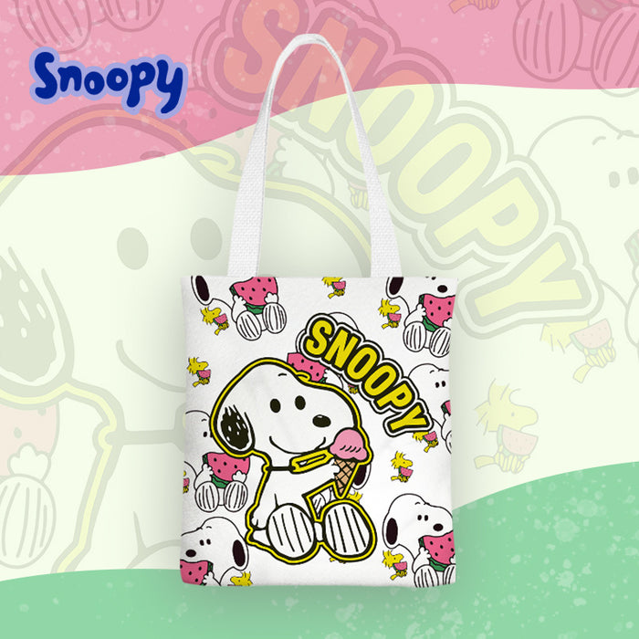 Wholesale Cute cartoon pattern canvas shoulder bags