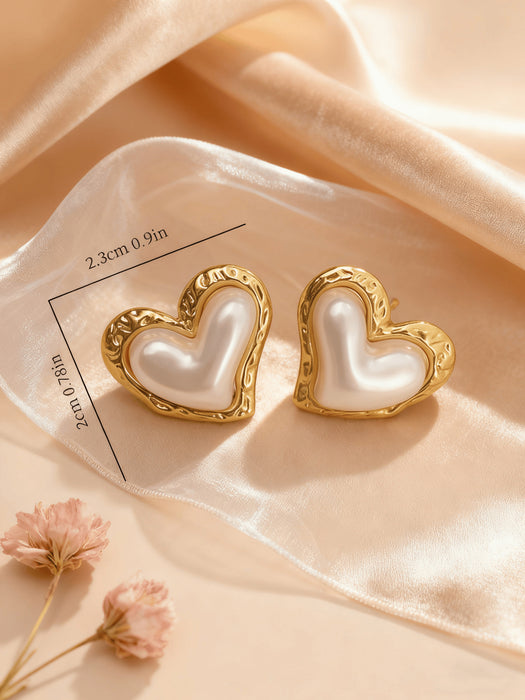 Wholesale Stainless Steel Geometric Oval Golden Earrings for Women