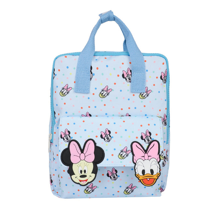 Wholesale Light pink polka dot anime cartoon backpack,  dopamine-inspired cute children' s backpack