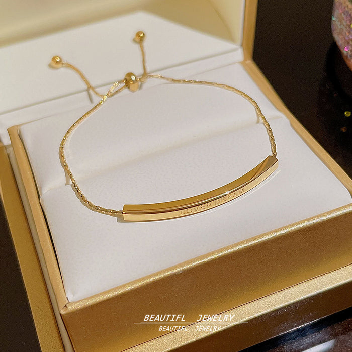 Wholesale stainless steel bracelet double-layer folded to wear