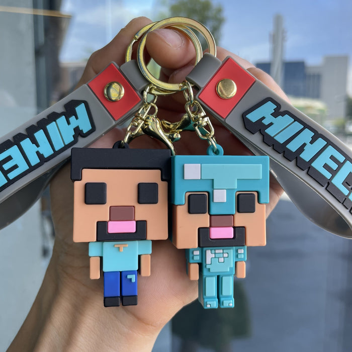 Wholesale Cartoon Figure Building Block Keychain