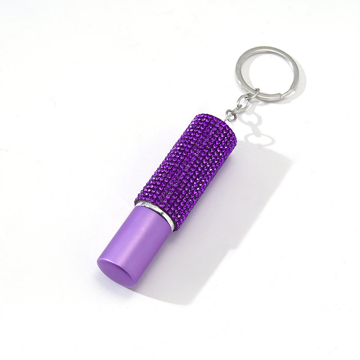 Wholesale Plastic Diamond 5ml Perfume Bottle Keychain JDC-KC-ZY037