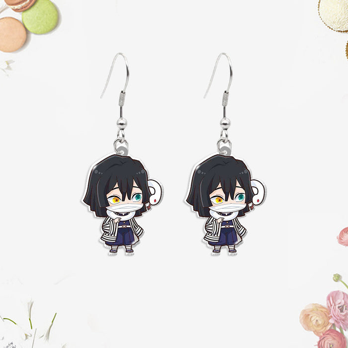 Wholesale Acrylic heat shrink earrings small pendants for teenagers