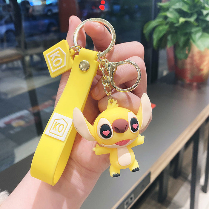 Wholesale Cartoon Silicone Keychains JDC-KC-LeZi004