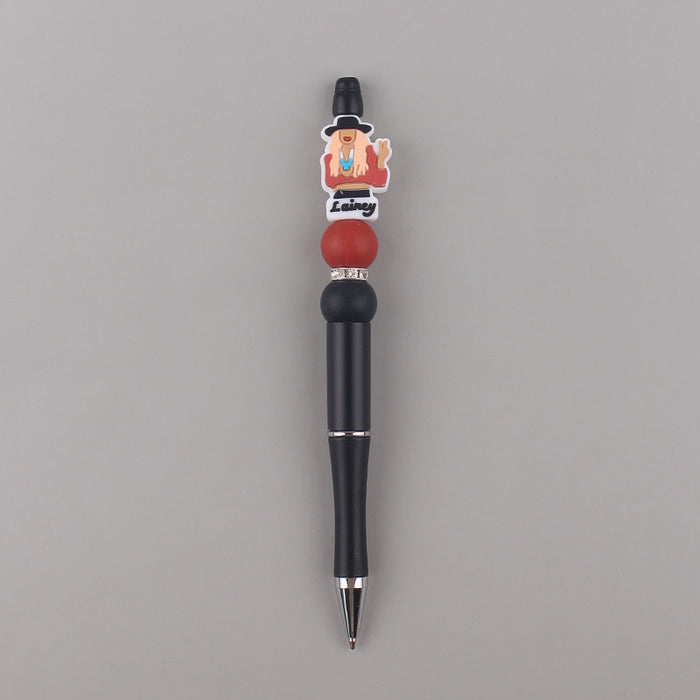 Wholesale Cartoon Animal Silicone Plastic Bead Pen JDC-PN-GuangTian005