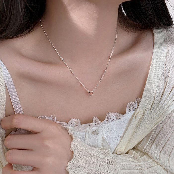 Cat's Eye Love Necklace Women's Light Necklace