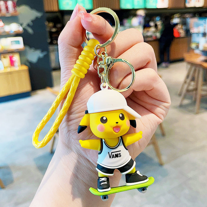 Wholesale PVC Cute Cartoon Football Keychain JDC-KC-LeZi014