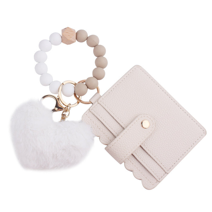 Wholesale  Cartoon Plush Love Card Bag Jewelry