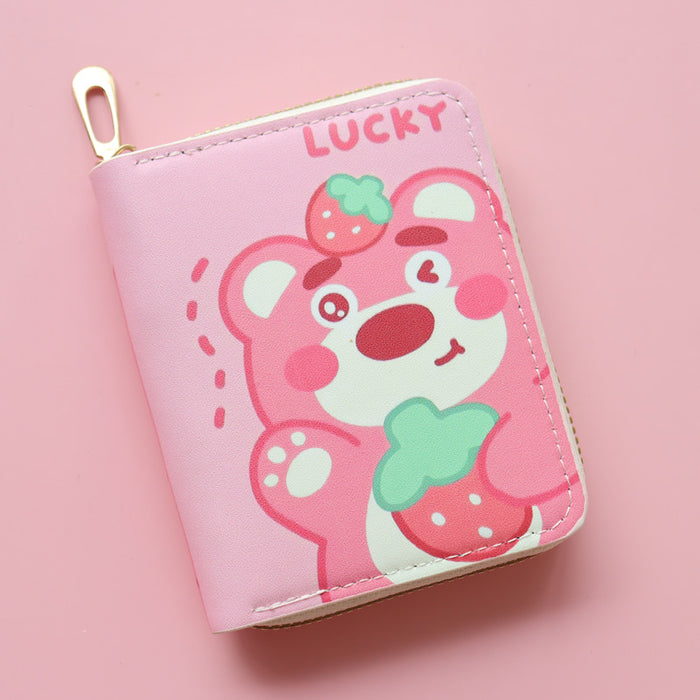 Wholesale Short Anime Cute Cartoon Bear Wallet JDC-WT-Jumei012