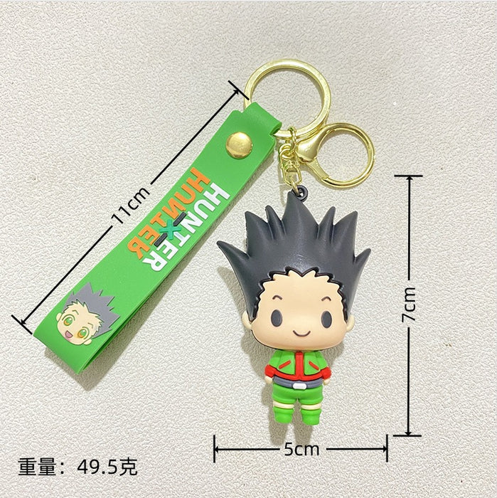 Wholesale Cute PVC cartoon 3D figurine keychains