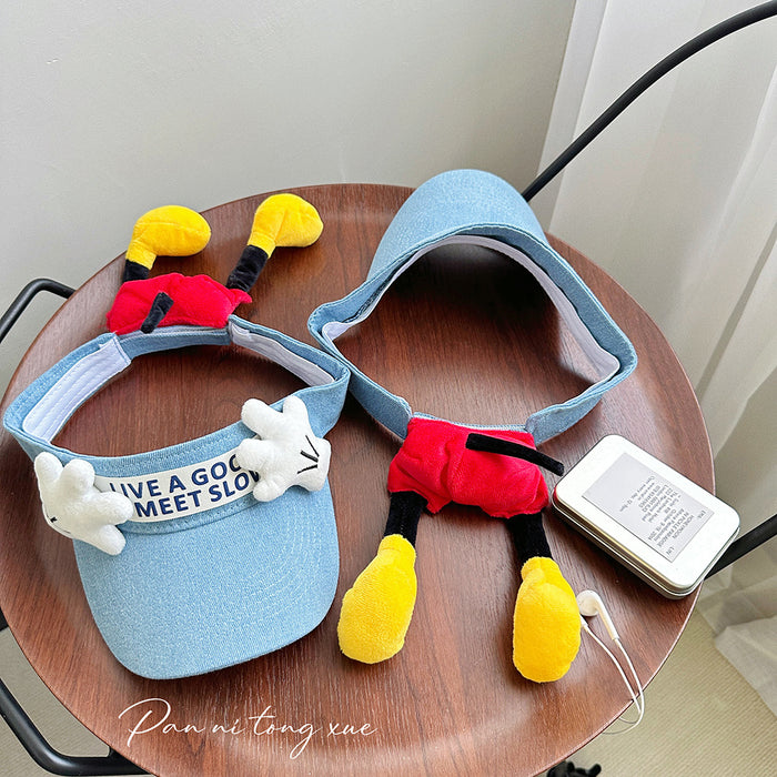Wholesale Cartoon top baseball cap duckbill cap, versatile sun protection