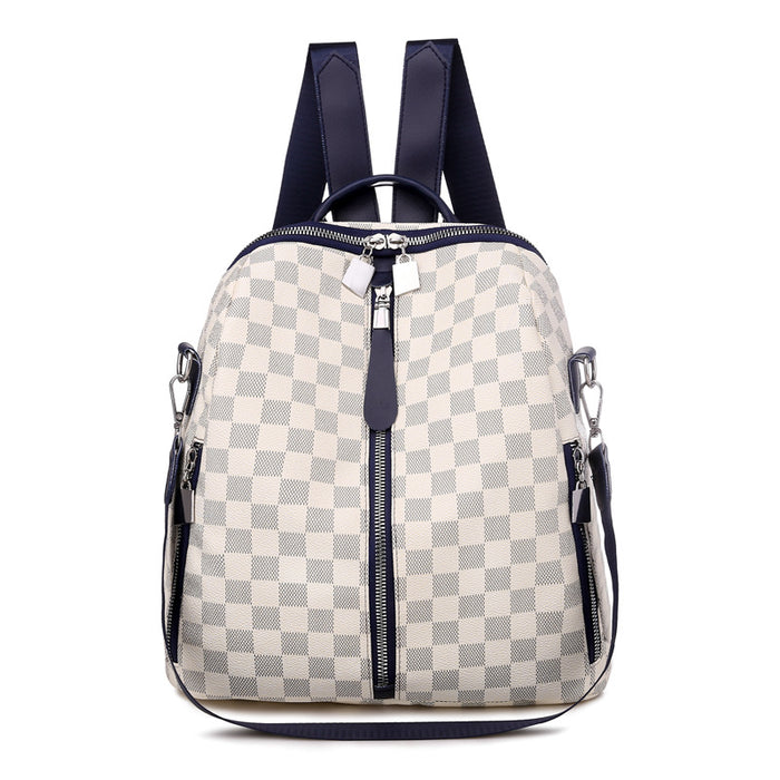 Wholesale PU Plaid Backpack JDC-BP-ChunY002