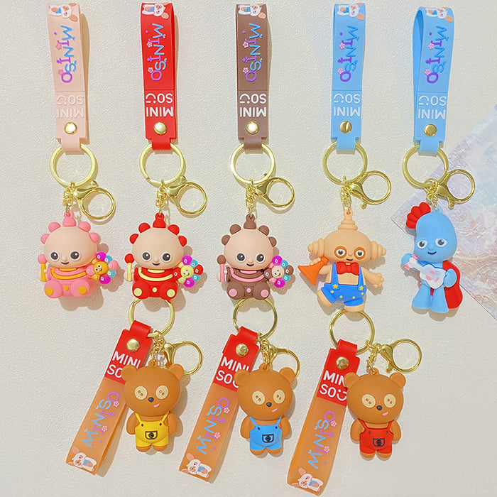 Wholesale PVC Cartoon Doll Keychain JDC-KC-WuYi131