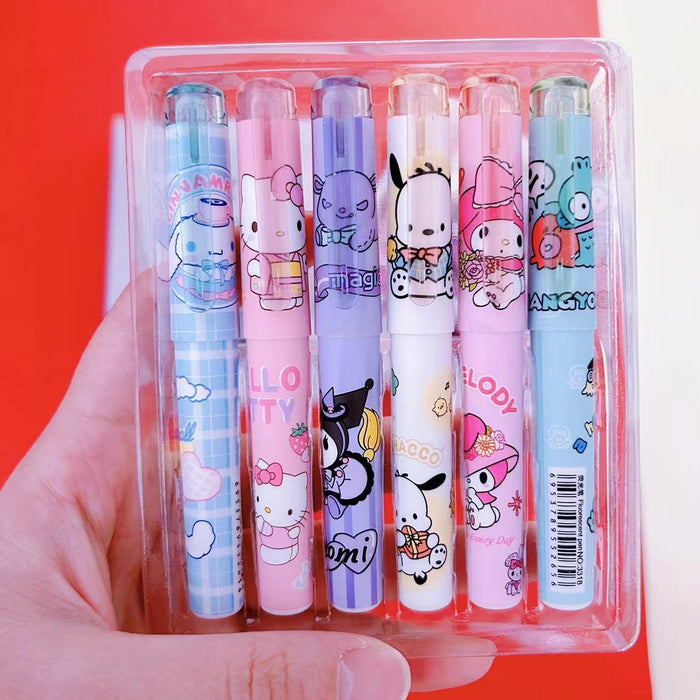 Wholesale Cute Pet Marker Highlighter Pen ( Large Capacity,  6 Pens)