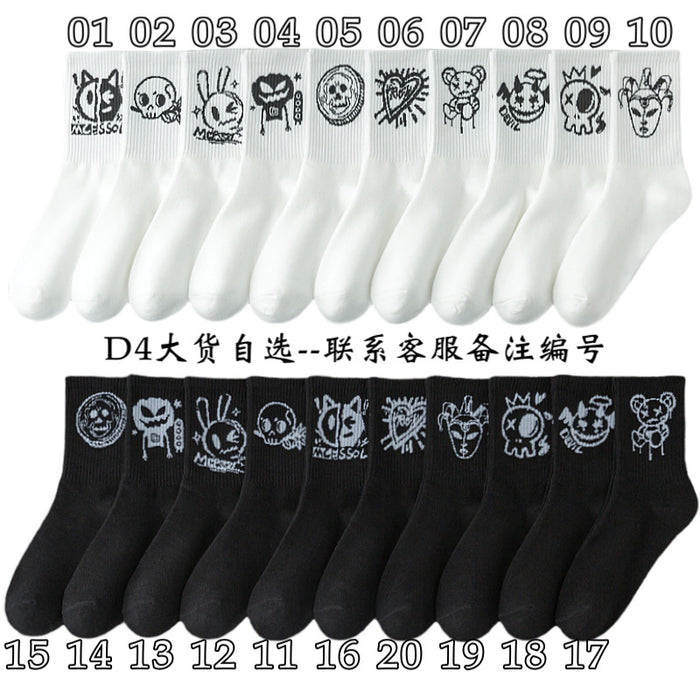 Wholesale Socks women' s sports socks cotton socks white stockings autumn and winter
