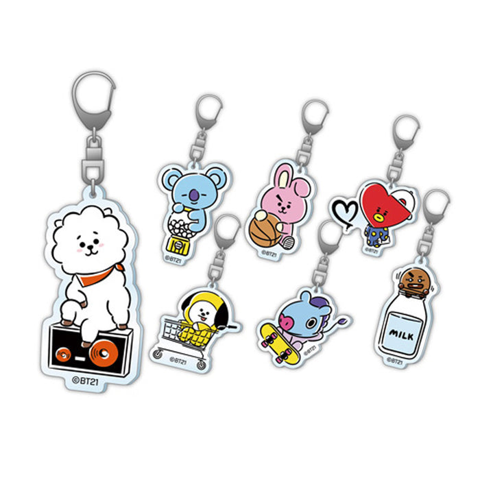 Wholesale Transparent Acrylic Cartoon Kpop Keychain JDC-KC-XinF003