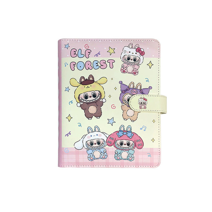 Wholesale 5pcs Leather card book student notebook loose-leaf book leather notebook storage book