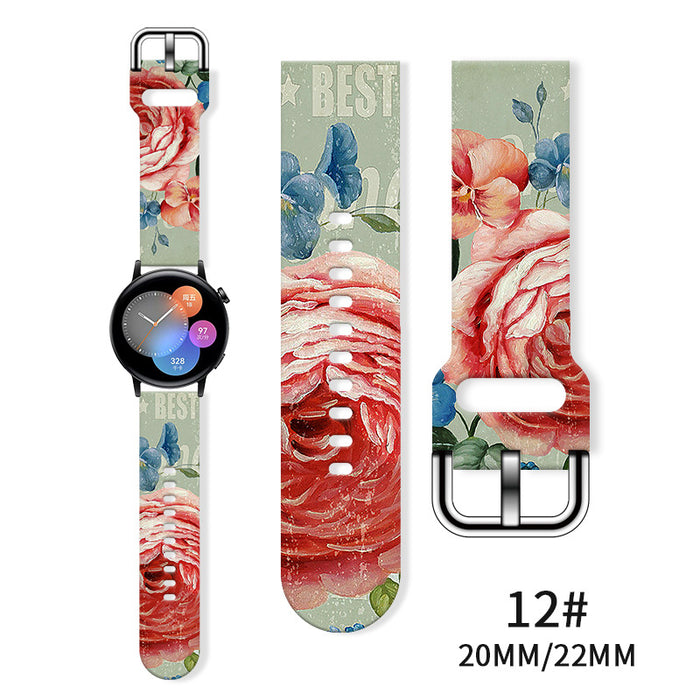 Wholesale Printed  Tpu Watch Strap Wrist Strap JDC-WD-NuoQi085